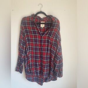 Red and blue flannel